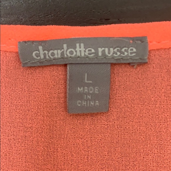 Charlotte Russe Sheer Bejeweled Neckline Top - Picture 4 of 5